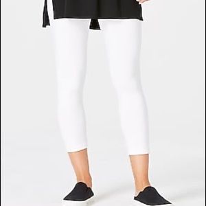2 PAIRS J-Jill White Ankle Length Leggings